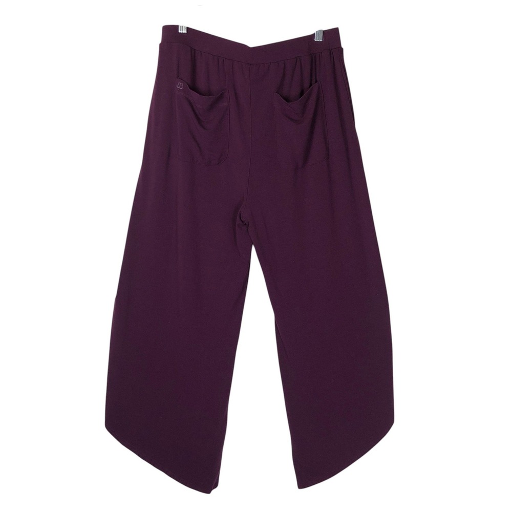 Betabrand Womens All Day Flowy Split Leg Pull On Pants Size XL P Purple - Picture 3 of 11